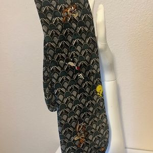 Men’s Necktie Looney Tunes Tweety Bird Wiley Coyote Tasmanian Devil